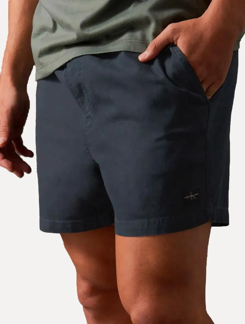 Short Calvin Klein Jeans Masculino Color Elastic Waist Azul Marinho