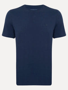 Camiseta Dudalina Masculina Basic Essential Mono Icon Azul Marinho