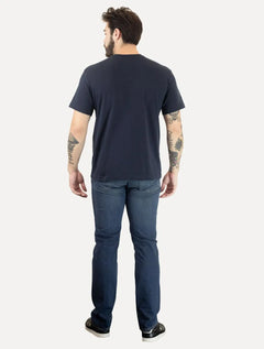 Camiseta Osklen Masculina Regular Big Shirt Carimbo Marinho