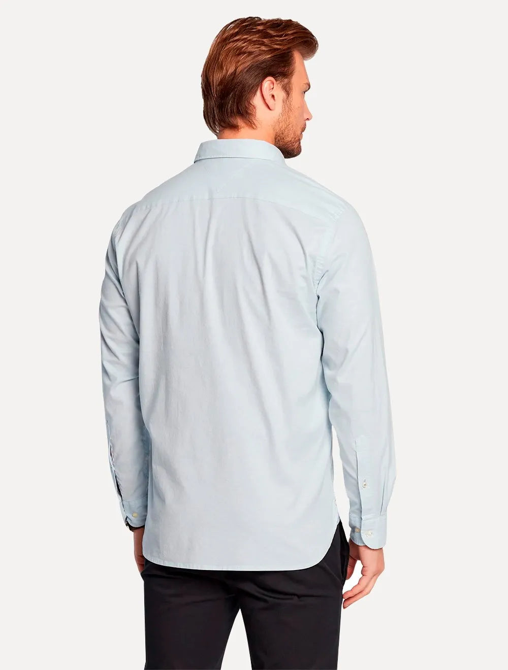 Camisa Tommy Hilfiger Masculina Regular Core Oxford Azul Claro