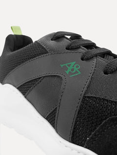 Tênis Aeropostale Masculino Casual Recorte Textile A87 Verde/Preto