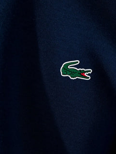 Moletom Lacoste Masculino Crewneck Sport Mesh Panels Azul Marinho