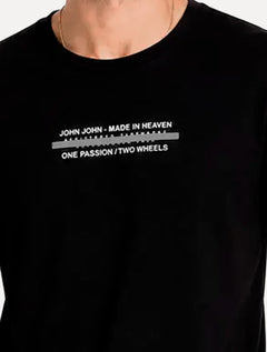 Camiseta John John Masculina Regular Fit Glimmer Preta