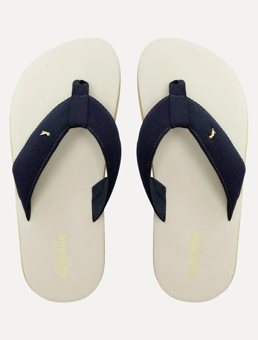 Chinelo Reserva Masculino RSV Deck 2.0 Khaki Detail Azul Marinho