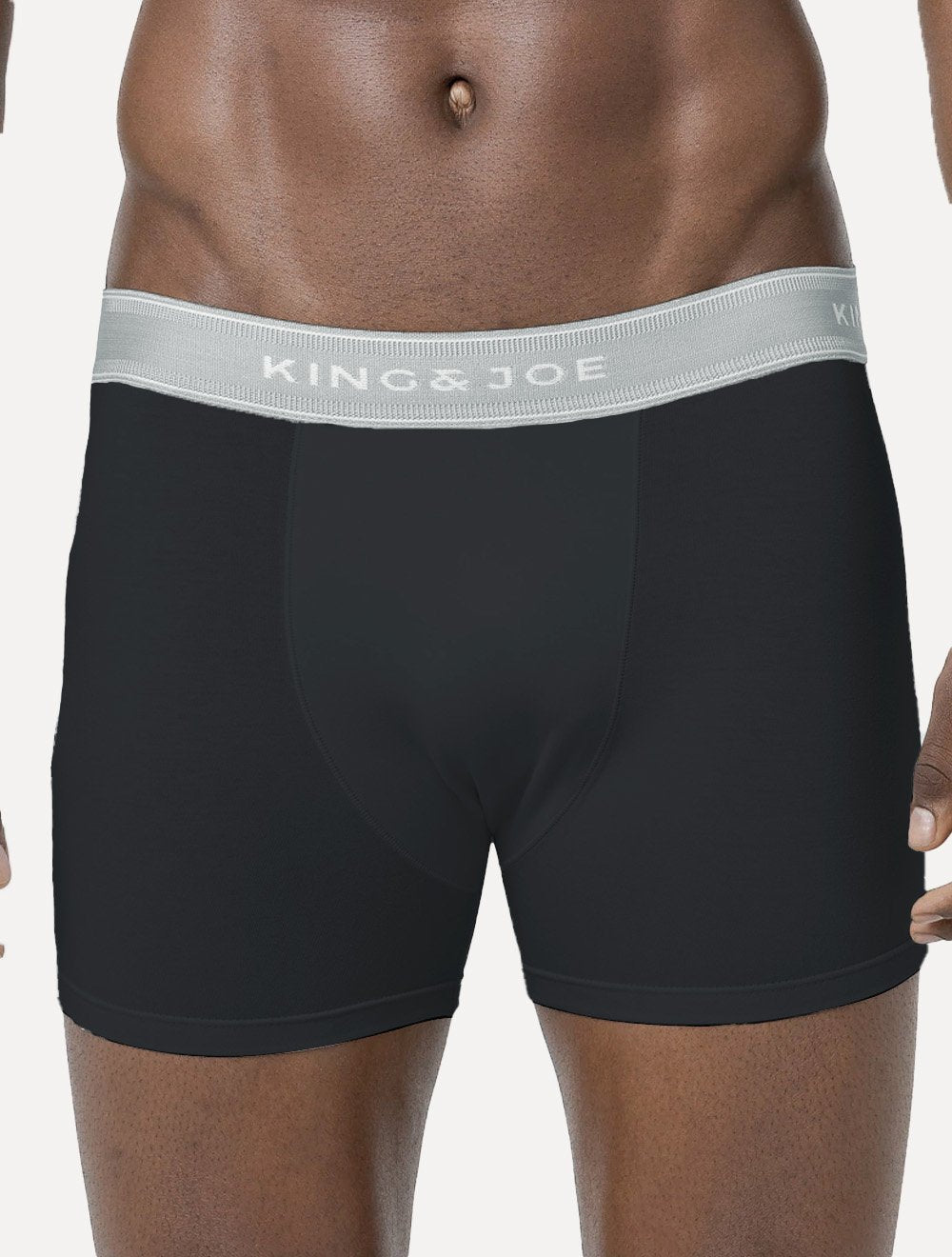 Cueca King & Joe Boxer Lisa Grey Logo Preta Pack 2UN AC26702 00003