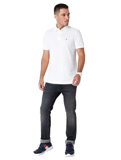 Polo Tommy Hilfiger Masculina Coupe Sur Ivy Branca