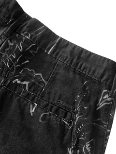 Bermuda Forum Masculina Sarja Dom Estampada Preta