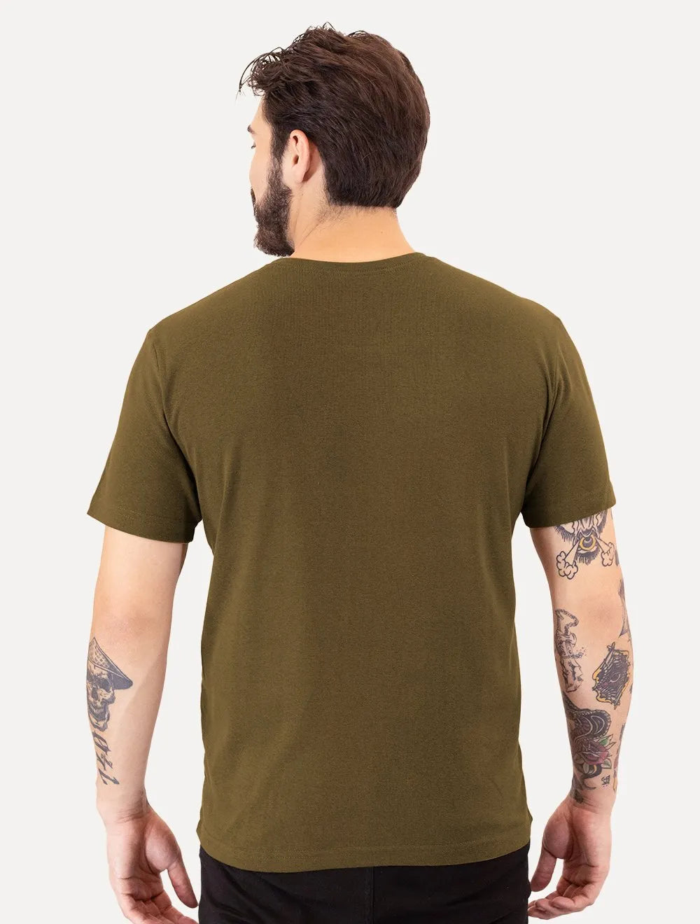 Camiseta Osklen Masculina Regular Big  Shirt Carimbo Marrom