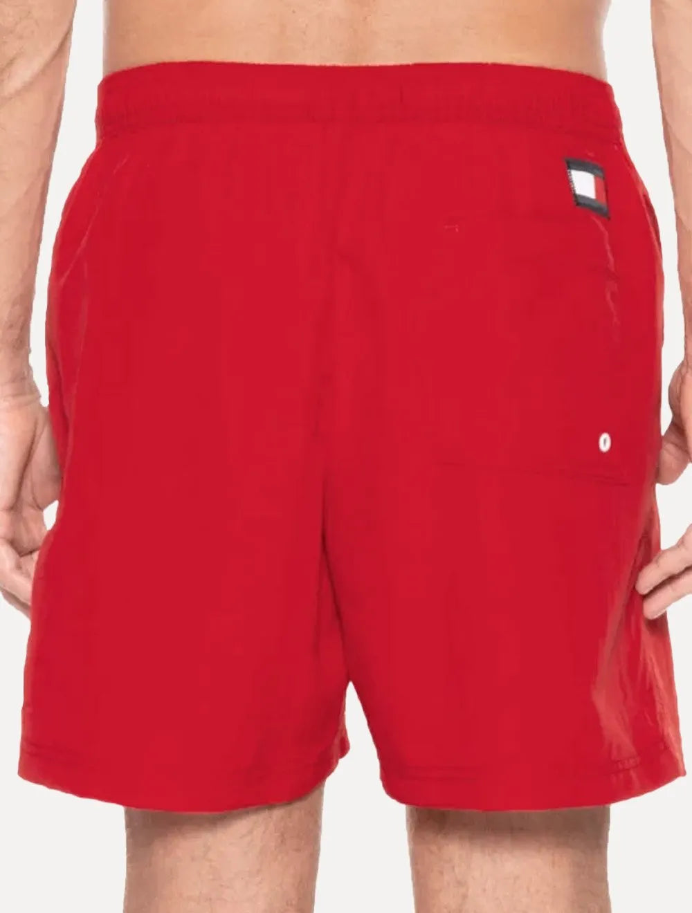 Short Tommy Hilfiger Masculino Medium Drawstring Swimwear Vermelho