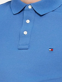 Polo Tommy Hilfiger Masculina Slim Piquet 1985 Orbit Azul