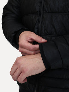 Jaqueta Dixen PU Zíper Frontal Preto