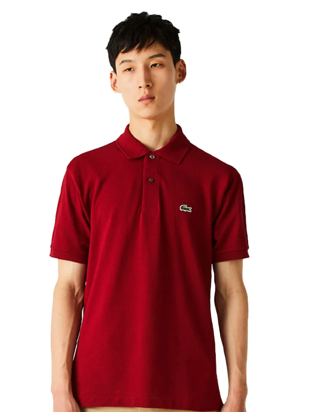 Polo Lacoste Masculina L.12.12 Marsala