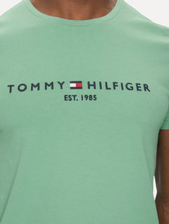 Camiseta Tommy Hilfiger Core Logo Tee Verde Menta