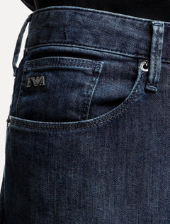 Calça Jeans Emporio Armani Masculina J06 Slim Fit  Azul Médio