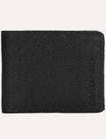 Carteira Calvin Klein Masculina Vertical Logo Relief Preta