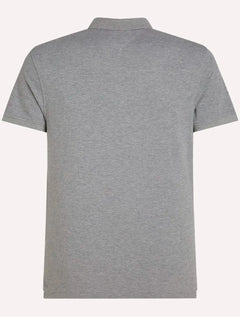 Polo Tommy Hilfiger Masculina Slim Piquet 1985 Cinza Mescla