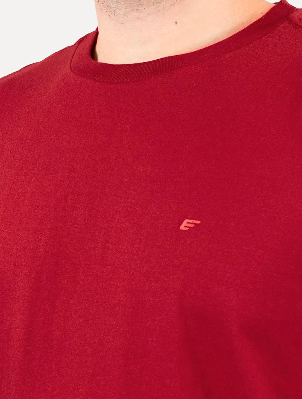 Camiseta Ellus Masculina Cotton Fine Easa Duocolor Vermelha