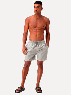 Short Aramis Masculino D'Água Elastico Logo Cinza Claro