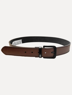 Cinto Levis Masculino Couro Dark Metal Preto/Marrom