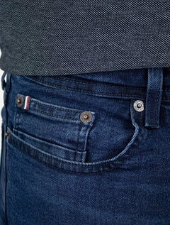Calça Tommy Hilfiger Jeans Masculina Slim Bleecker Azul Medium