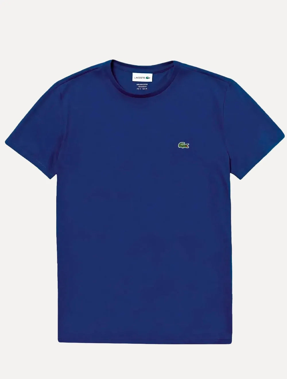 Camiseta Lacoste Masculina Classic Pima Cotton Logo Azul Royal