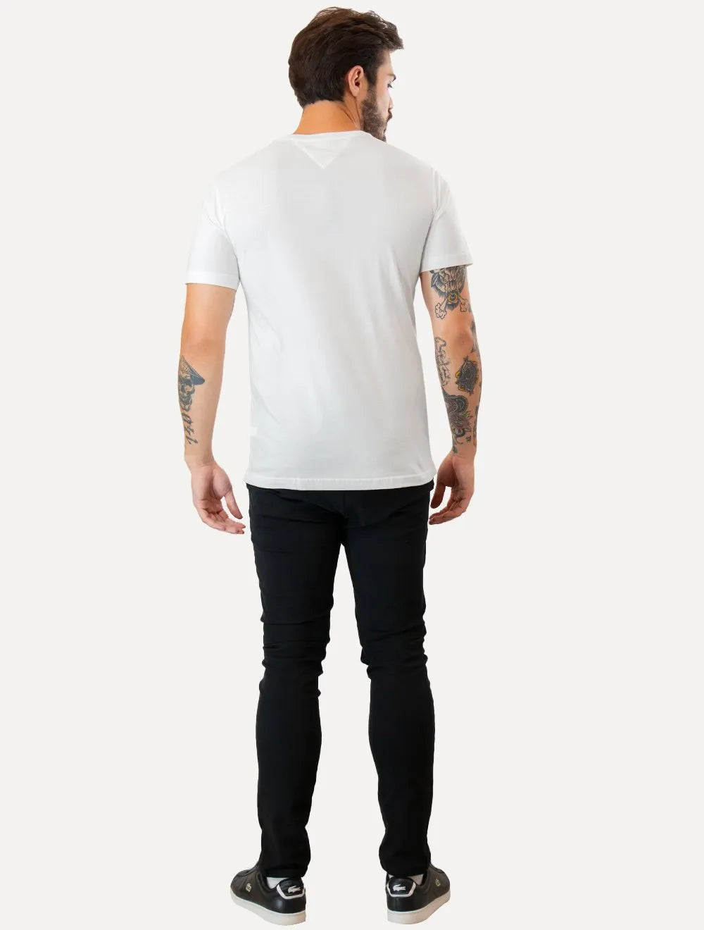 Camiseta Tommy Hilfiger Masculina Chest Bar Graphic Branca