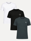 Kit Camisetas Aramis/Tommy Hilfiger/Calvin Klein | Branca/Preta/Azul Marinho