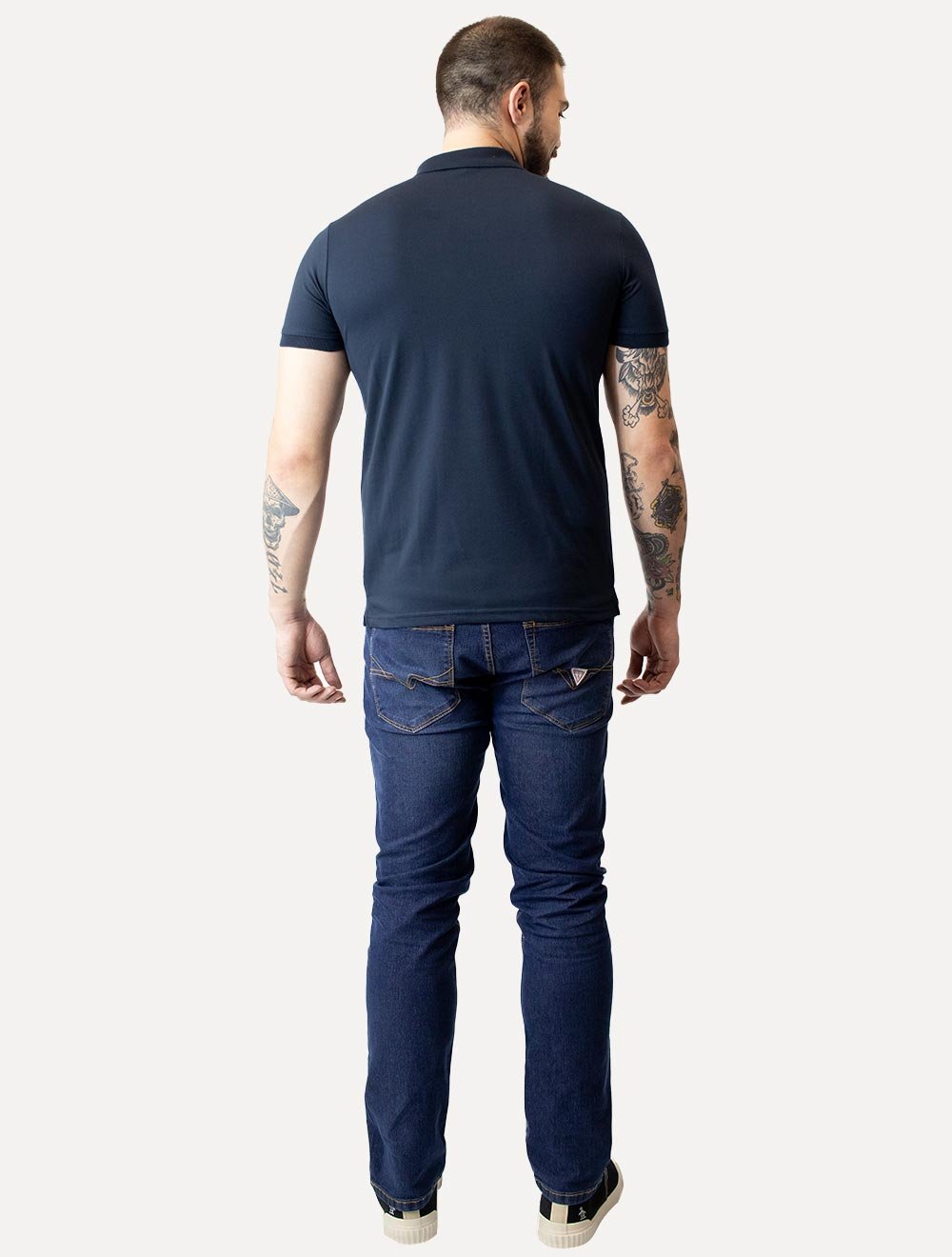 Polo  | Piquet Gola Lisa Azul Marinho