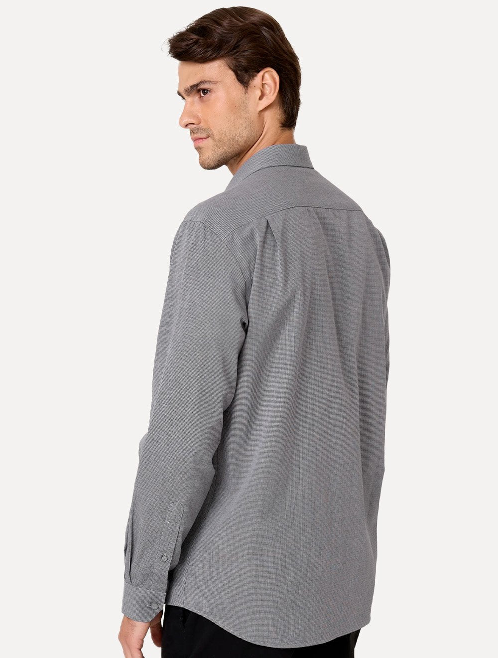 Camisa Dudalina Masculina Comfort Superfine Cotton Milano Azul Marinho