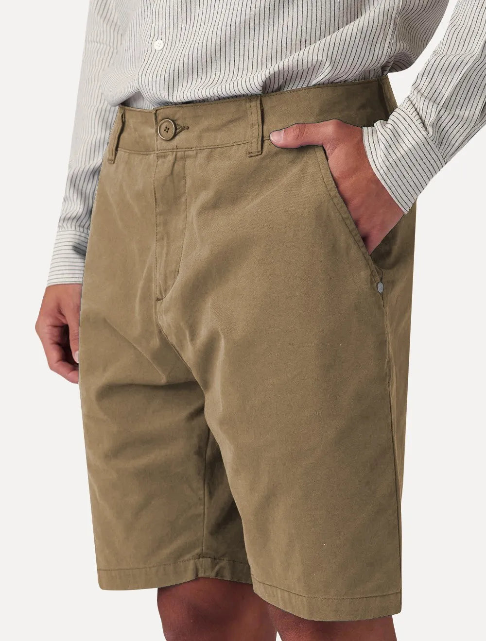 Bermuda Osklen Masculina Sarja Chino Blithe Cotton Cáqui