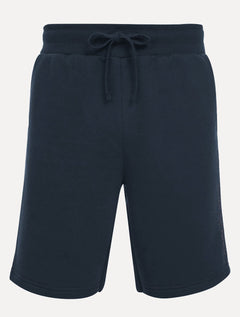 Bermuda John John Masculina Moletom New Basic Print Azul Marinho