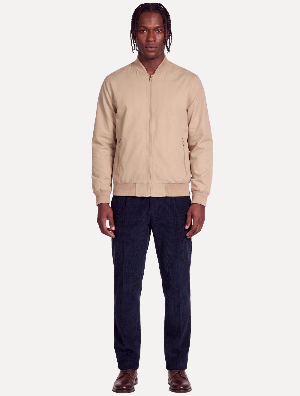 Jaqueta Aramis Masculina Nylon Bomber Liquid Repeller Cáqui
