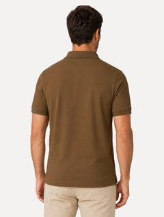 Polo Individual Masculina Comfort Pima Soft Touch Marrom
