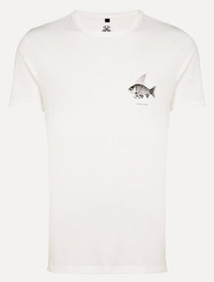 Camiseta John John Masculina Regular Fin Fish Off-White