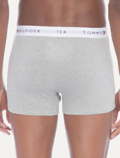 Cueca Tommy Hilfiger Cotton Stretch Trunk Cinza Mescla Azul Marinho Pack