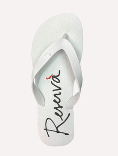 Chinelo Reserva Masculino Basic Script Signature Branco