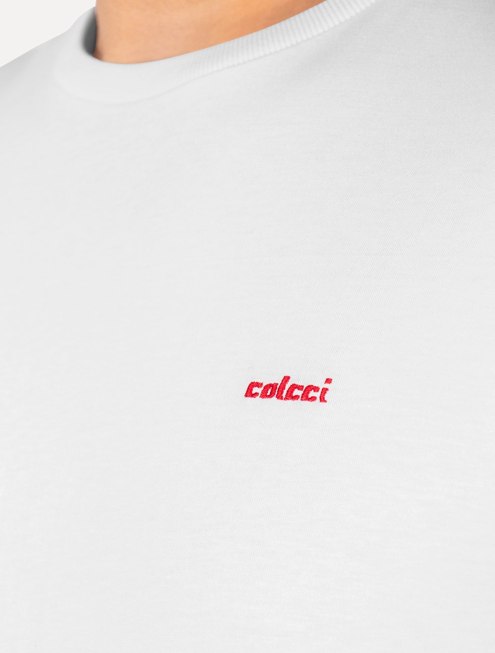 Camiseta Colcci Masculina Back To Basics Red Logo Branca