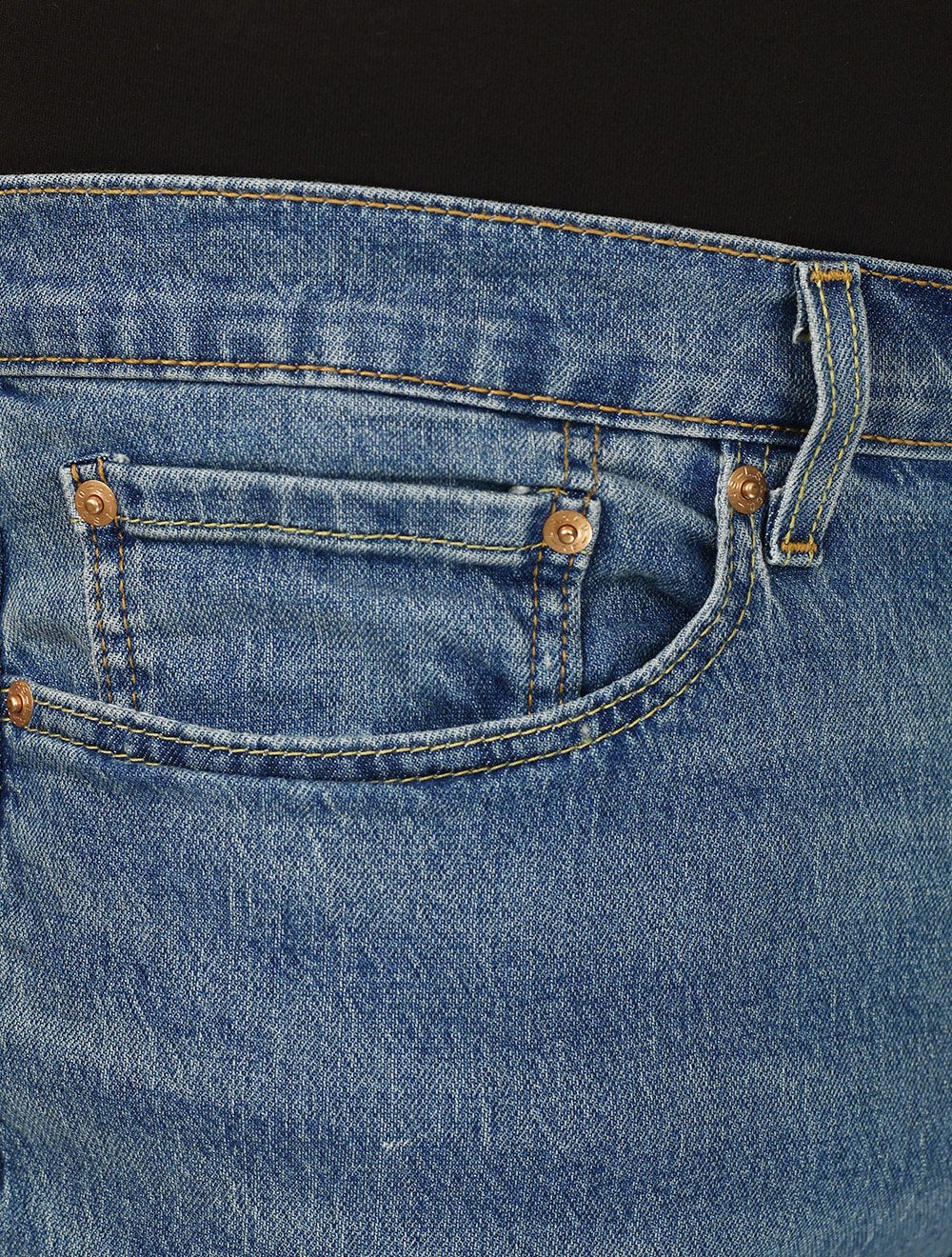 Calça Levis Jeans Masculina 505 Regular Stretch Hint Of Cool Azul Médio