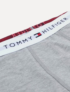 Cueca Tommy Hilfiger Cotton Stretch Trunk Preta Cinza Grafite Pack 3UN