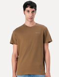 Camiseta Tommy Jeans Masculina Slim Linear Chest Marrom