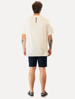 Camiseta Calvin Klein Jeans Masculina CK Rubber Off-White
