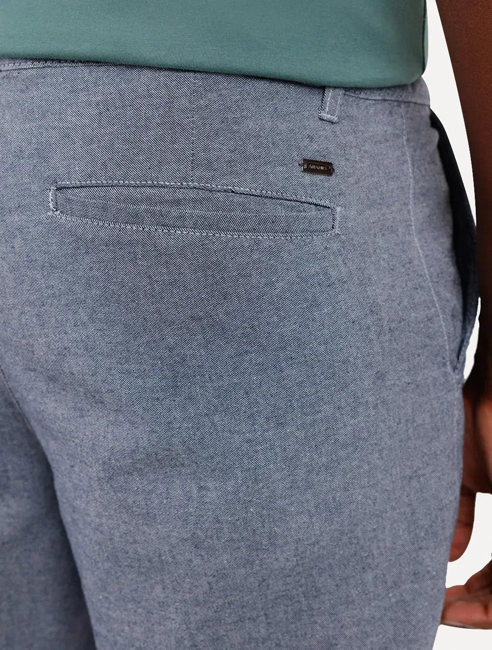 Bermuda Aramis Masculina Chino Cotton Azul Marinho Mescla