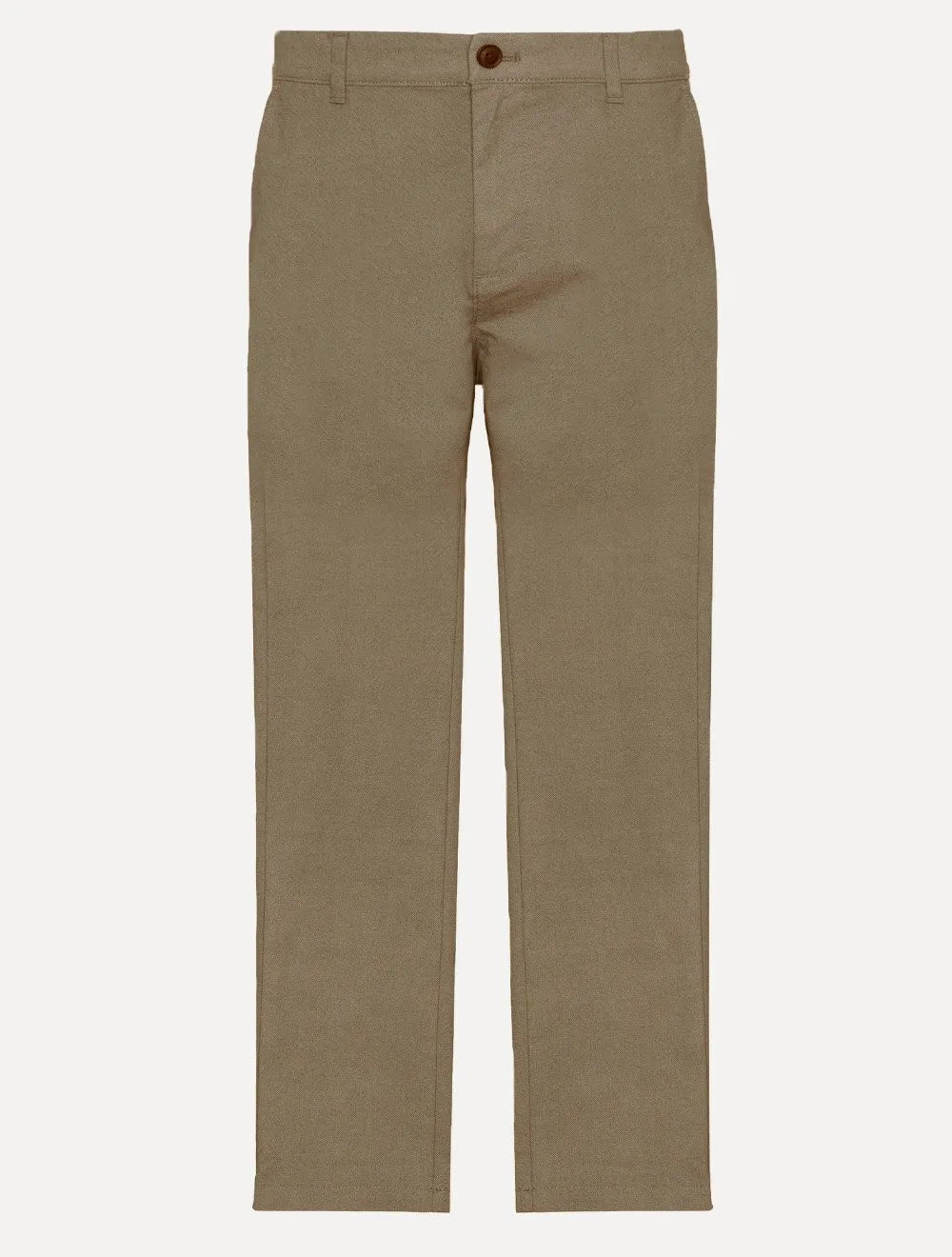 Calça Aramis Masculina Chino Sarja Classica Button Cáqui