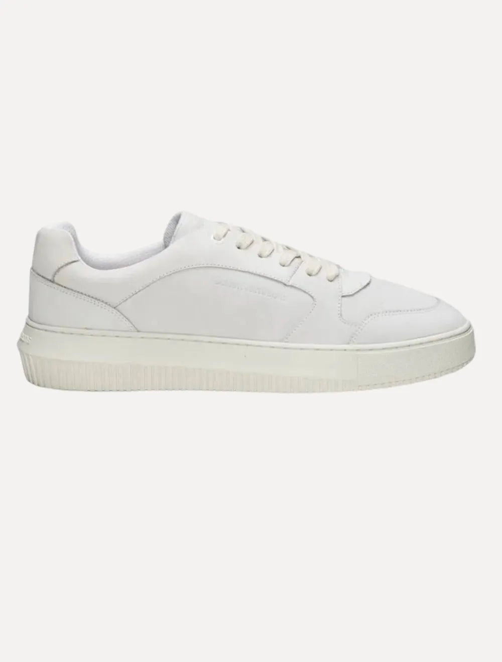Tênis Calvin Klein Masculino Couro Chunky Unicolor Off-White