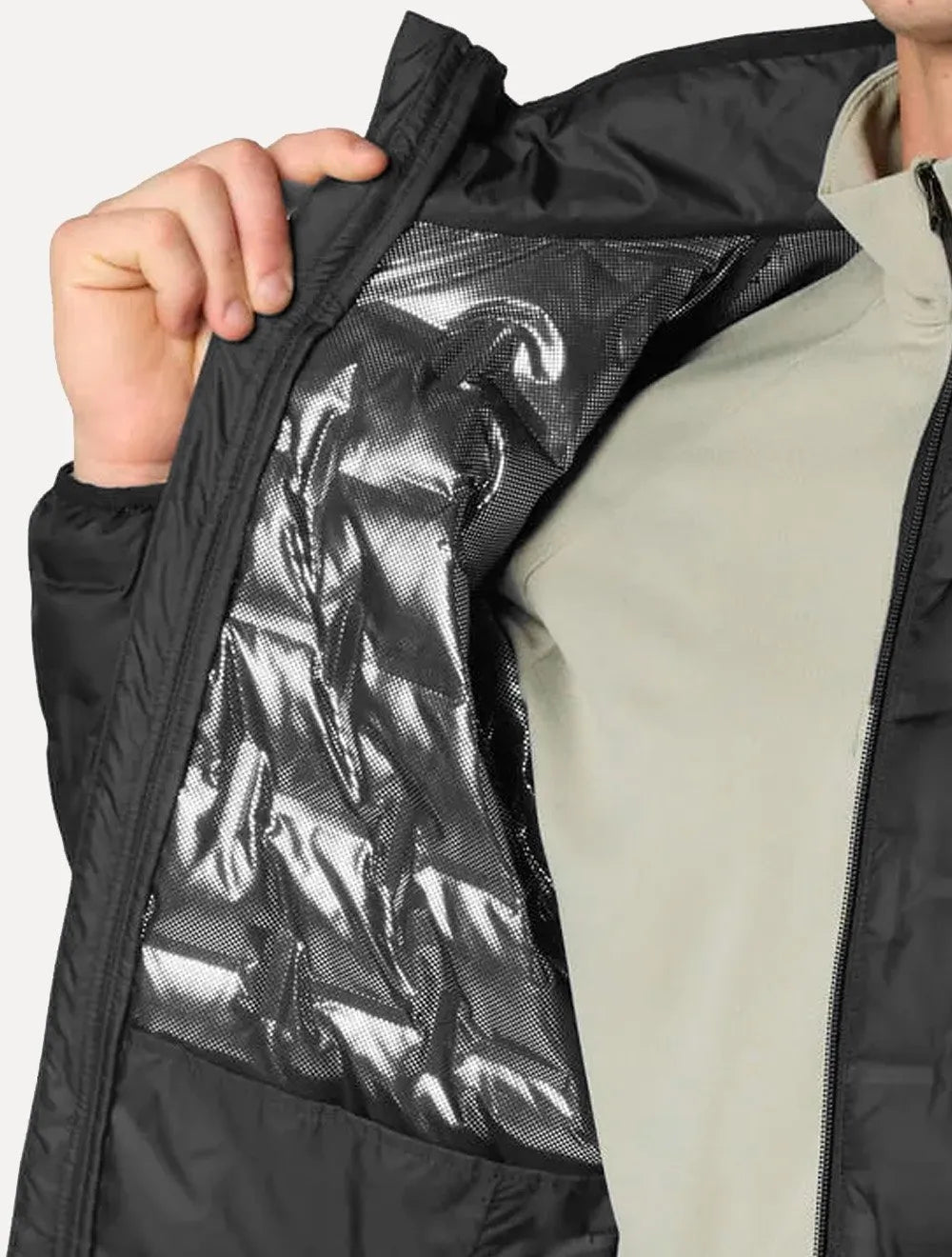 Jaqueta Columbia Masculina Delta Ridge II Down Sem Capuz Preta 