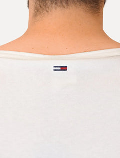 Regata Tommy Jeans Masculina Slim Entry Graphiv Tank Ext Branca