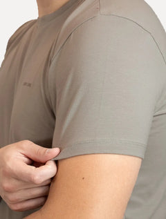 Camiseta John John Masculina Slim Fit Cotton Cáqui
