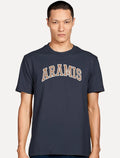 Camiseta Aramis Masculina Regular New College Azul Marinho