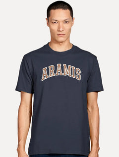 Camiseta Aramis Masculina Regular New College Azul Marinho
