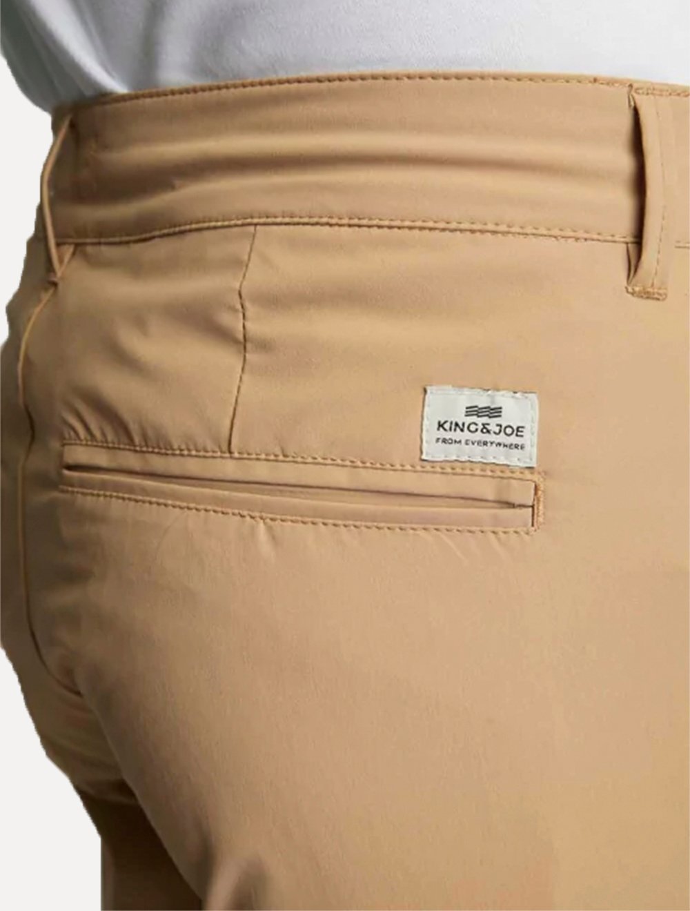 Bermuda King & Joe Masculina Casual Techno Flex Cáqui